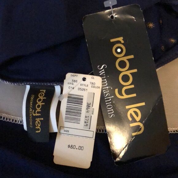 Robby Len 1970s Vintage Skirted Swimsuit Deadstock ILGWU 22W Runs Small - Picture 11 of 16